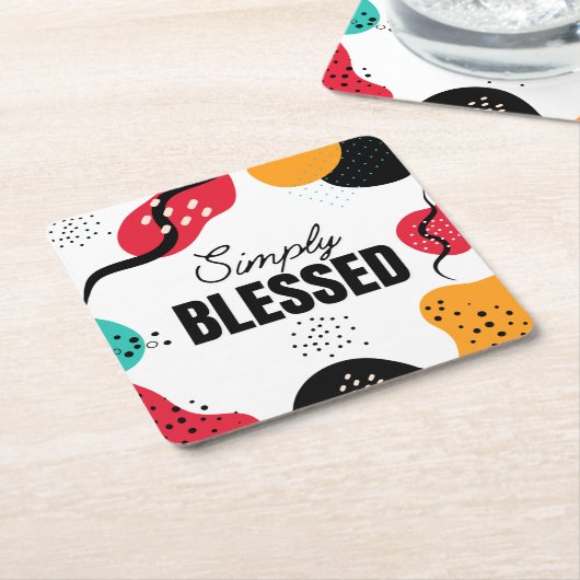 Einfach gesegneter Paper-Untersetzer Rechteckiger Pappuntersetzer (angewinkelt)