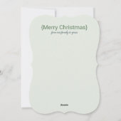 Einfach gesegnetes Foto Frohe Weihnachtskarte Feiertagskarte (Rückseite)