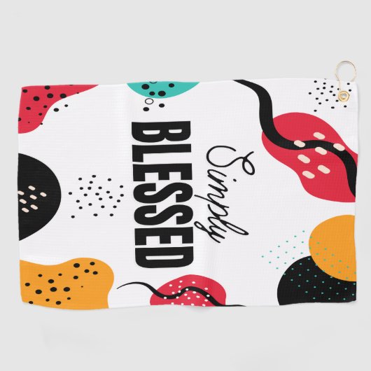 Einfach gesegnetes Golfhandtuch (Horizontal)