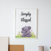 Einfach gesegnetes Koala-Kinderzimmer Poster