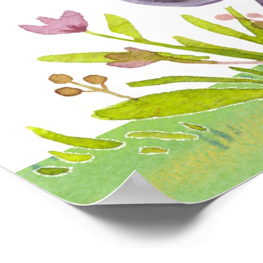 Einfach gesegnetes Koala-Kinderzimmer Poster (Ecke)