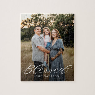 Einfach gesegnetes Personalisiertes Foto-Puzzle Puzzle