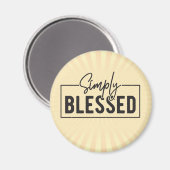 Einfach gesegnetes Vertrauen auf Basis Magnet (Vorderseite/Rückseite)