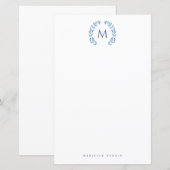 Einfach gestaltete Monogrammpapiere (Vorne/Hinten)