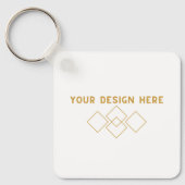 EINFACH GESTOCHEN | QR Code Business Card Ersatz Schlüsselanhänger (Vorderseite)