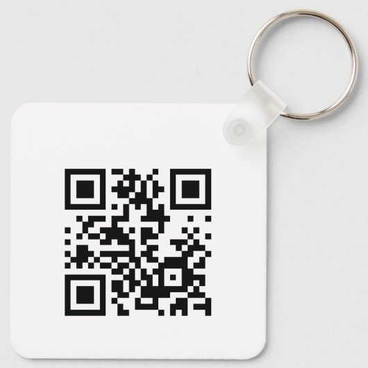 EINFACH GESTOCHEN | QR Code Business Card MODERN E Schlüsselanhänger (Rückseite)
