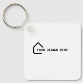 EINFACH GESTOCHEN | QR Code Business Card REALTOR Schlüsselanhänger (Vorderseite)