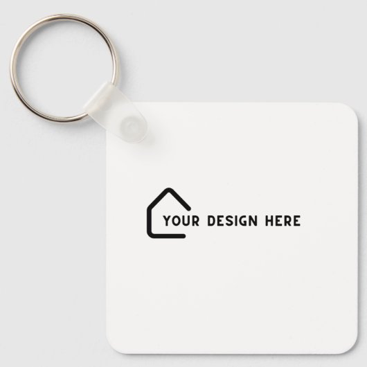 EINFACH GESTOCHEN | QR Code Business Card REALTOR Schlüsselanhänger (Vorderseite)