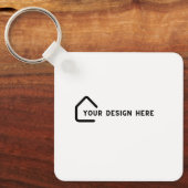 EINFACH GESTOCHEN | QR Code Business Card REALTOR Schlüsselanhänger (Vorderseite)