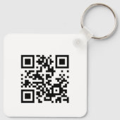 EINFACH GESTOCHEN | QR Code Business Card REALTOR Schlüsselanhänger (Rückseite)