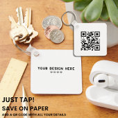 EINFACH GESTOCHEN | QR Code-FINANZIERUNGSDIENSTE F Schlüsselanhänger