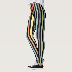 einfach, gestreift, Muster, Streifen, minimalistis Leggings