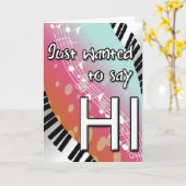 Einfach Gewollt, Hi Grußkarte zu sagen Karte (Gelbe Blume)