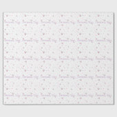 Einfach Gezeichnet Blumenmuster Geschenkpapier (Flach)