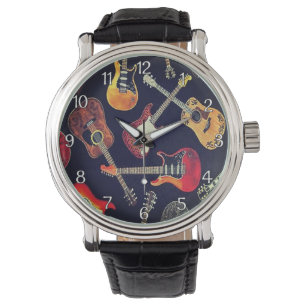 Einfach Gitarren Armbanduhr