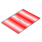 Einfach glänzend rot notizblock (Linke Seite)