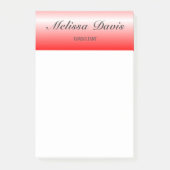 Einfach glänzend rot post-it klebezettel (Vorderseite)