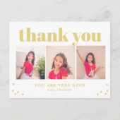 Einfach Glücklich bearbeitbare Farbe Vielen Dank P Postkarte (Vorderseite)