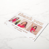 Einfach glücklich Flat FOIL Grad Danke Karte (Gedreht)