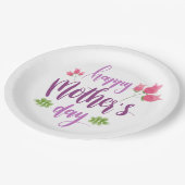 Einfach glücklicher Muttertag | Papierteller (Schrägansicht)