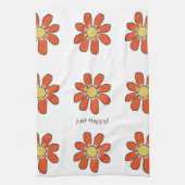 EINFACH GLÜCKLICHES grafisches Muster Geschirrtuch (Vertikal)