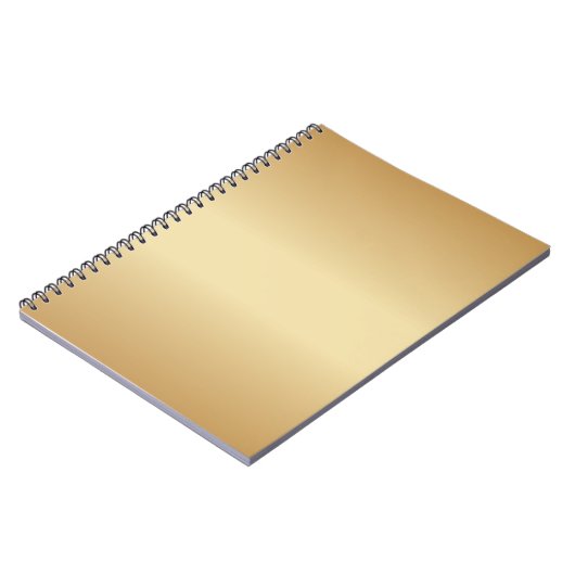 Einfach Gold Notizblock (Linke Seite)