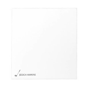 Einfach Golf Fan Persönliches Geschenk Golf Club Notizblock