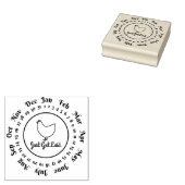 Einfach Got Hühnereier-Karton Datum Briefmarke Gummistempel (Stempel)