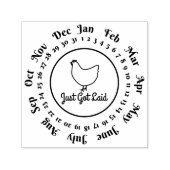 Einfach Got Hühnereier-Karton Datum Briefmarke Permastempel (Design)