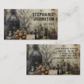 Einfach gotischer Dunkler Horror Hexerei Personal Telefonnummerkarte (Vorne/Hinten)