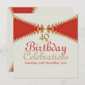 Einfach Grand Age Birthday Einladung (Vorne/Hinten)