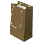 Einfach grau-braun  kleine geschenktüte (Rückseite Schrägansicht)