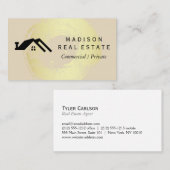 Einfach (grau) / Hauslogo II Visitenkarte (Vorne/Hinten)