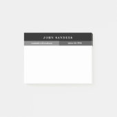 Einfach grau hinzufügen post-it klebezettel (Vorderseite)