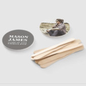 Einfach grau Moderner Foto Abschluss Fächer (Non-assembled)