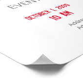 Einfach grau poster (Ecke)