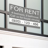 Einfach grau zu mieten Custom Real Anwesen Company Banner (Äußeres Gebäude)