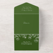 Einfach grün Alle in einer Einladung rsvp-Karte (Außenbereich)