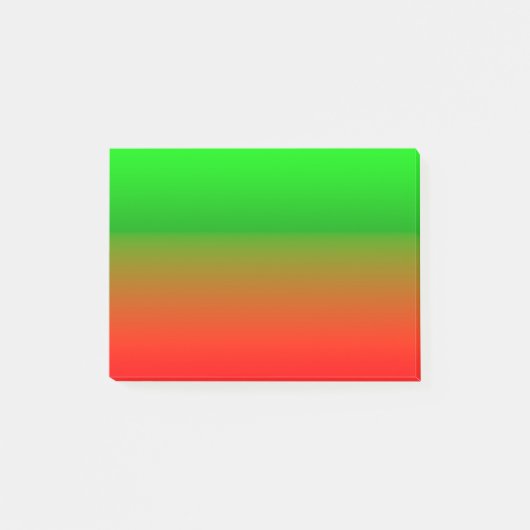 Einfach grün bis rot post-it klebezettel (Vorderseite)