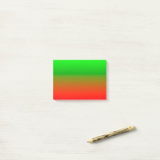 Einfach grün bis rot post-it klebezettel (Auf Schreibtisch)