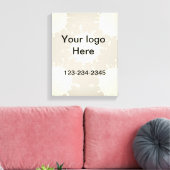 Einfach grün funkelnder Glitzer mit Ihrer Logo-Num Leinwanddruck (Insitu (Wohnzimmer))