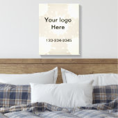 Einfach grün funkelnder Glitzer mit Ihrer Logo-Num Leinwanddruck (Insitu (Schlafzimmer))