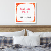 Einfach grün funkelnder Glitzer mit Ihrer Logo-Num Leinwanddruck (Insitu (Schlafzimmer))