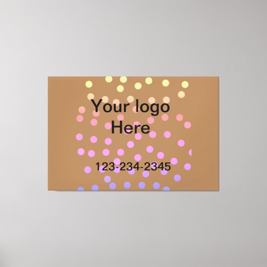 Einfach grün funkelnder Glitzer mit Ihrer Logo-Num Leinwanddruck (Vorderseite)