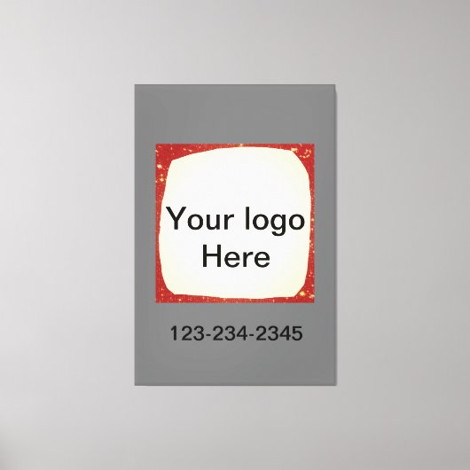 Einfach grün funkelnder Glitzer mit Ihrer Logo-Num Leinwanddruck (Vorderseite)