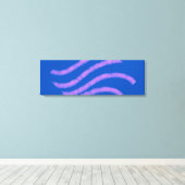 Einfach grün funkelnder Glitzer mit Ihrer Logo-Num Leinwanddruck (Insitu (Holzboden))