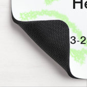 Einfach grün funkelnder Glitzer mit Ihrer Logo-Num Mousepad (Ecke)