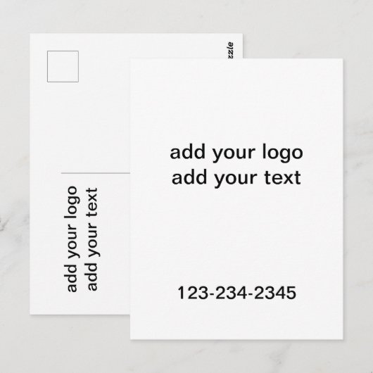Einfach grün funkelnder Glitzer mit Ihrer Logo-Num Postkarte (Vorne/Hinten)