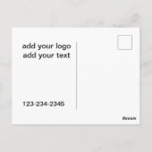 Einfach grün funkelnder Glitzer mit Ihrer Logo-Num Postkarte (Rückseite)