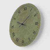Einfach Grün Große Wanduhr (Winkel)